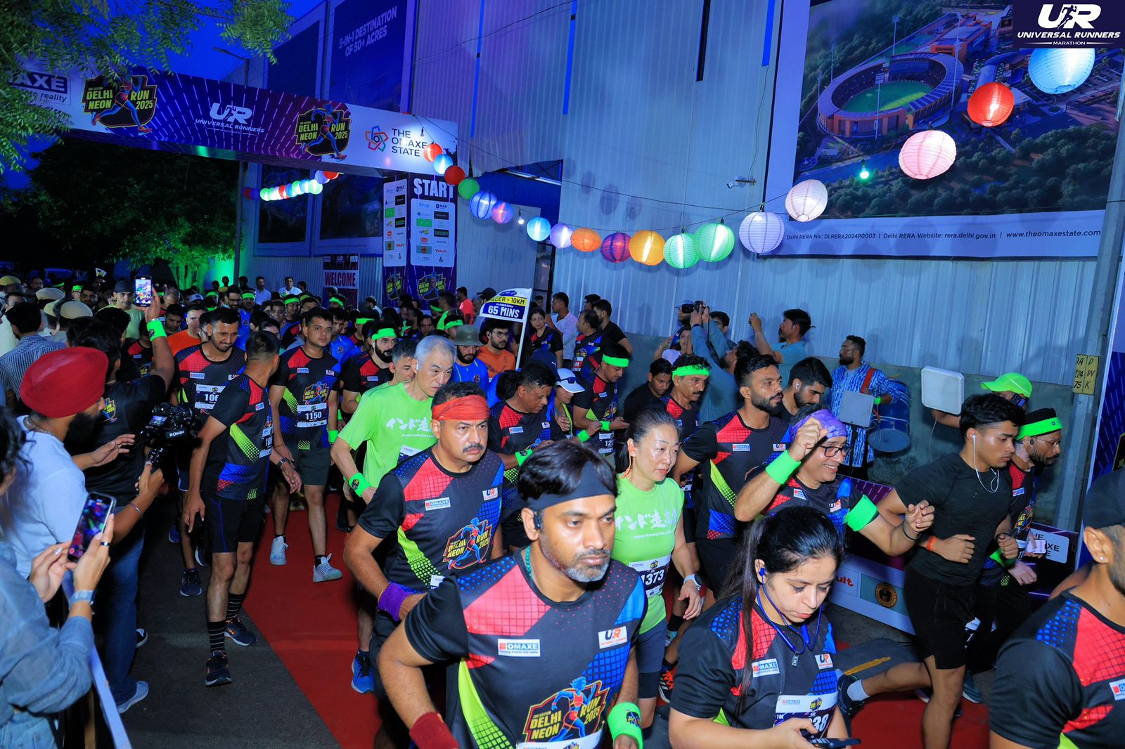 Omaxe State, Dwarka Glows Bright with the Electrifying 3rd Edition of Delhi Neon Run 2025