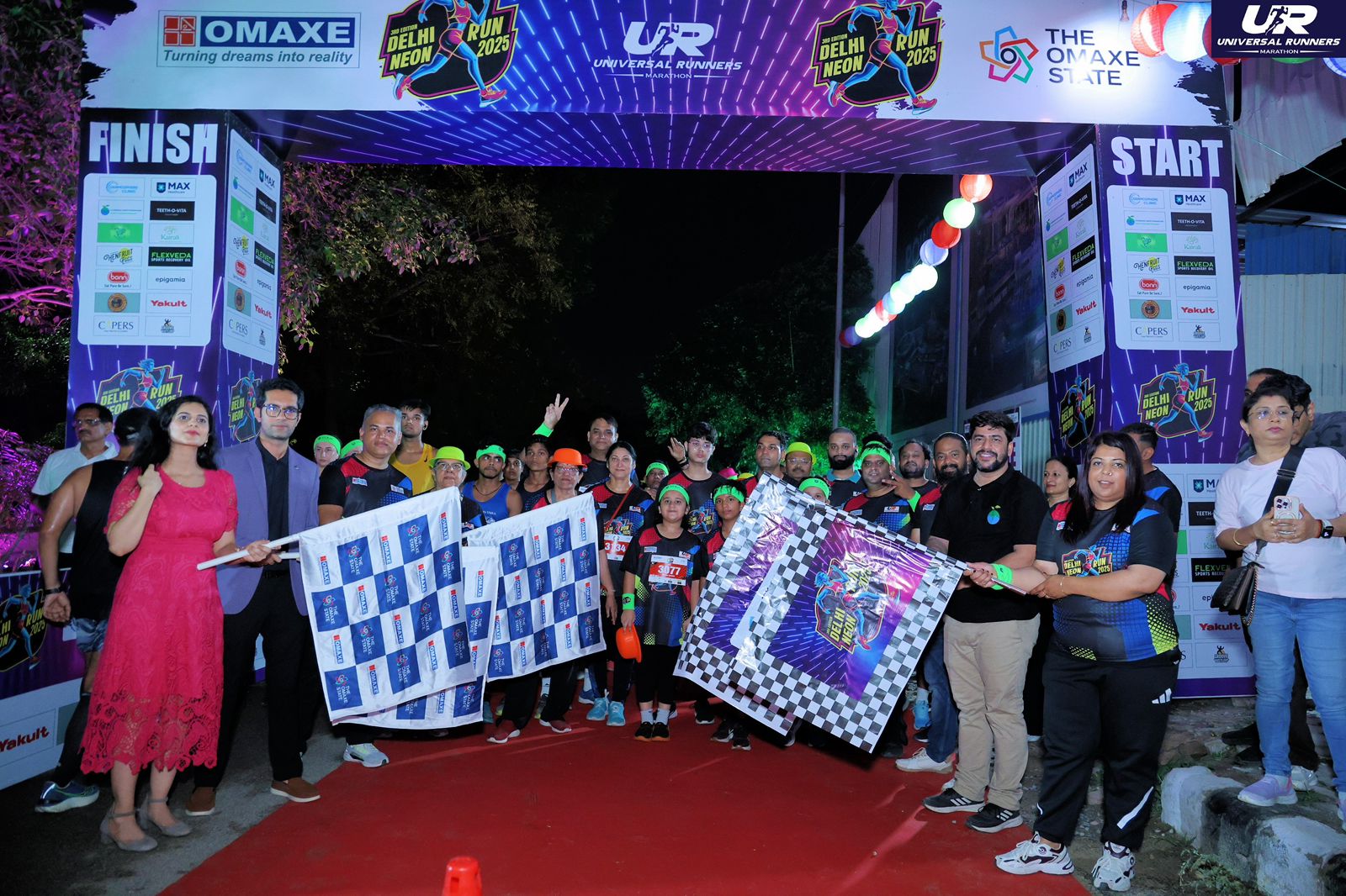Omaxe State, Dwarka Glows Bright with the Electrifying 3rd Edition of Delhi Neon Run 2025